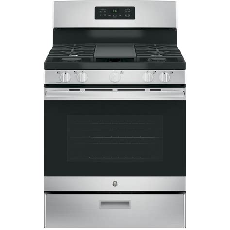 ge free standing gas range with griddle